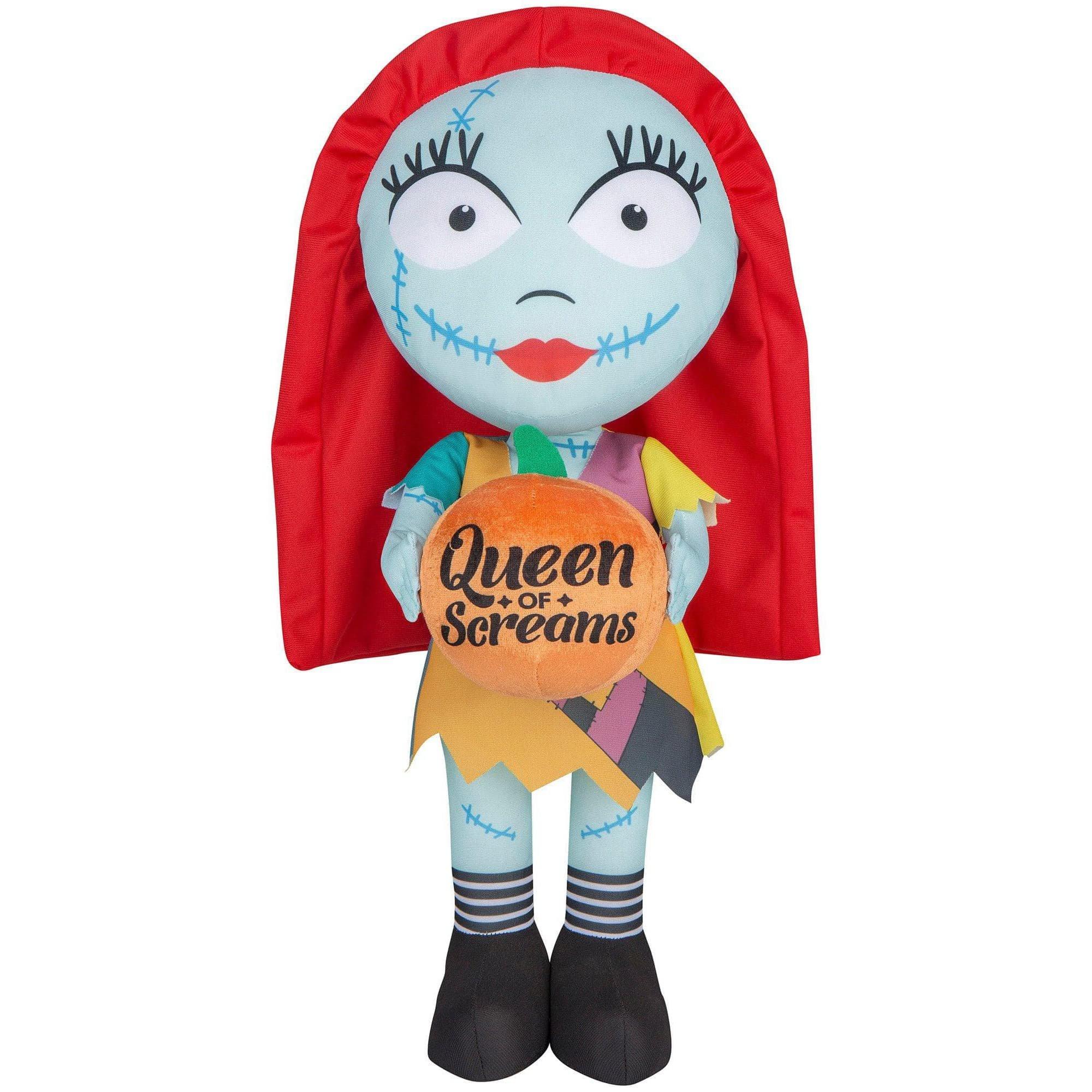 19-inch The Nightmare Before Christmas Big Head Sally Plush Front Door Greeter