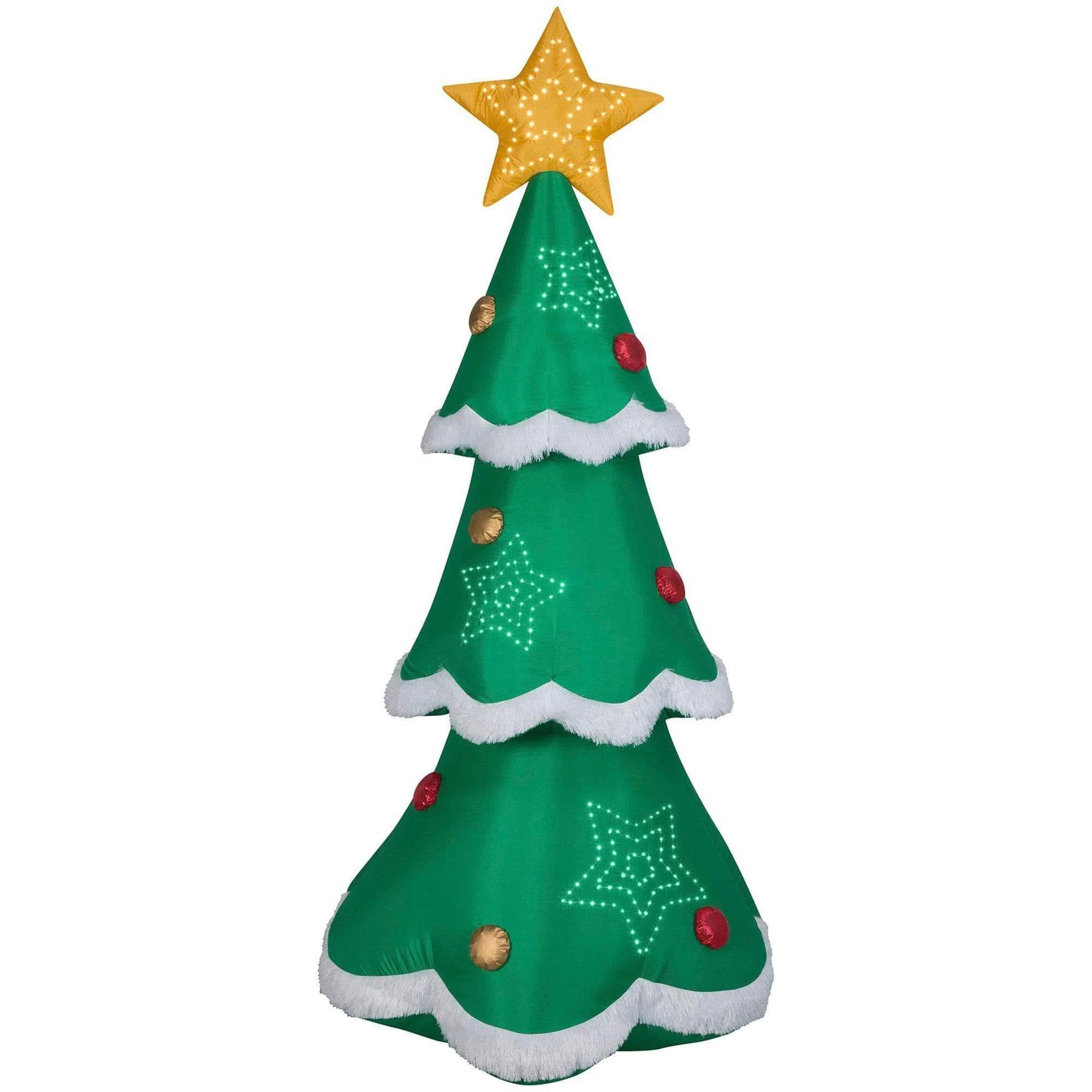 7.5 Foot Tree Light Up Christmas Inflatable Lawn Decoration