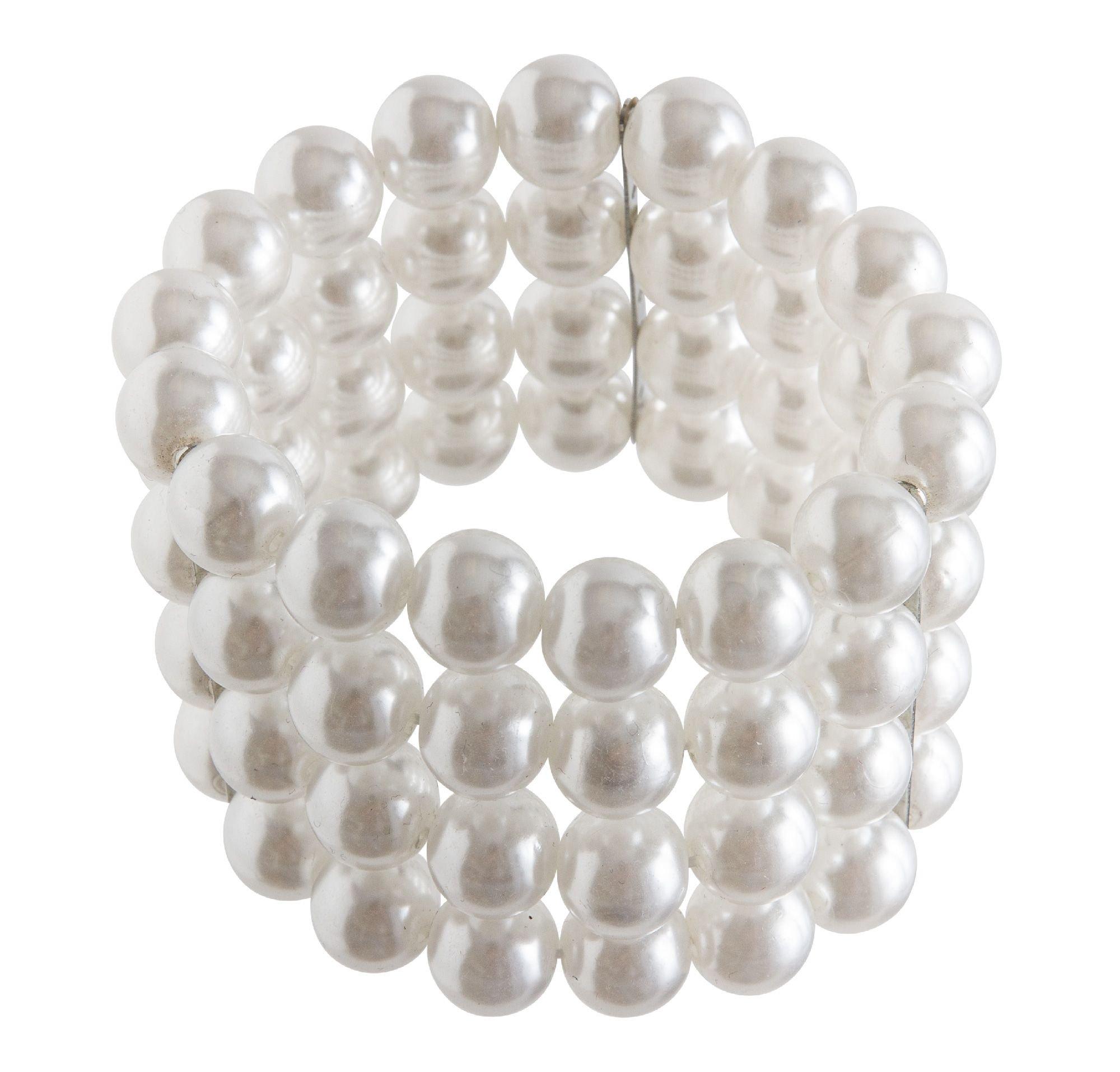 Multistrand Faux Pearl Bracelet