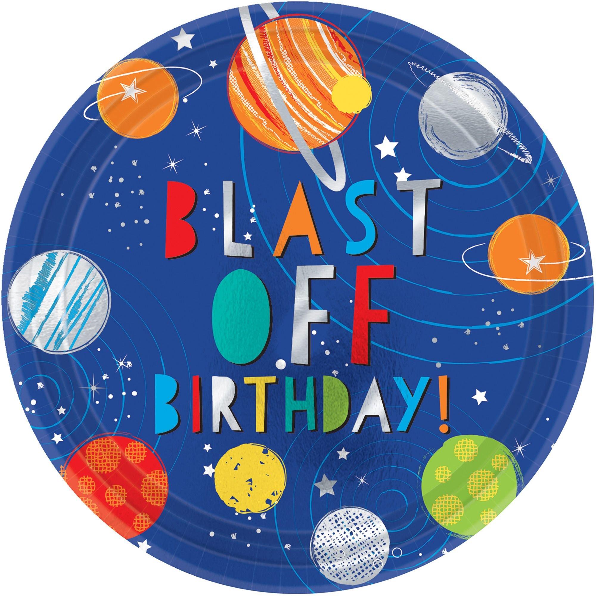 Blast Off Dinner Plates 8ct