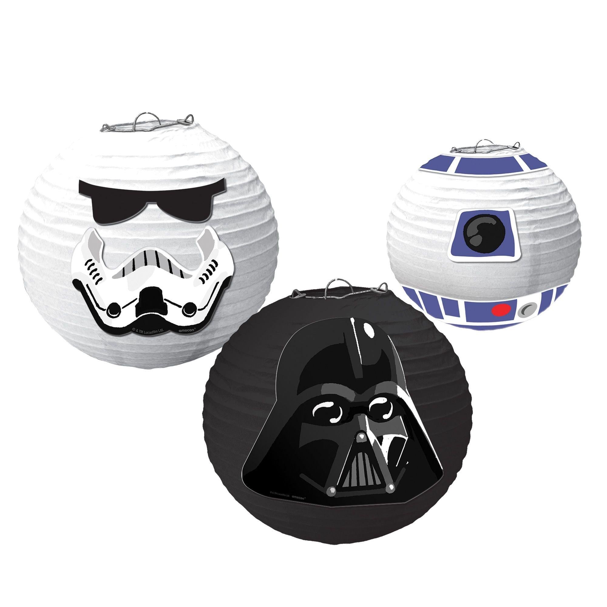 Star Wars Galaxy of Adventures Paper Lanterns. 3ct