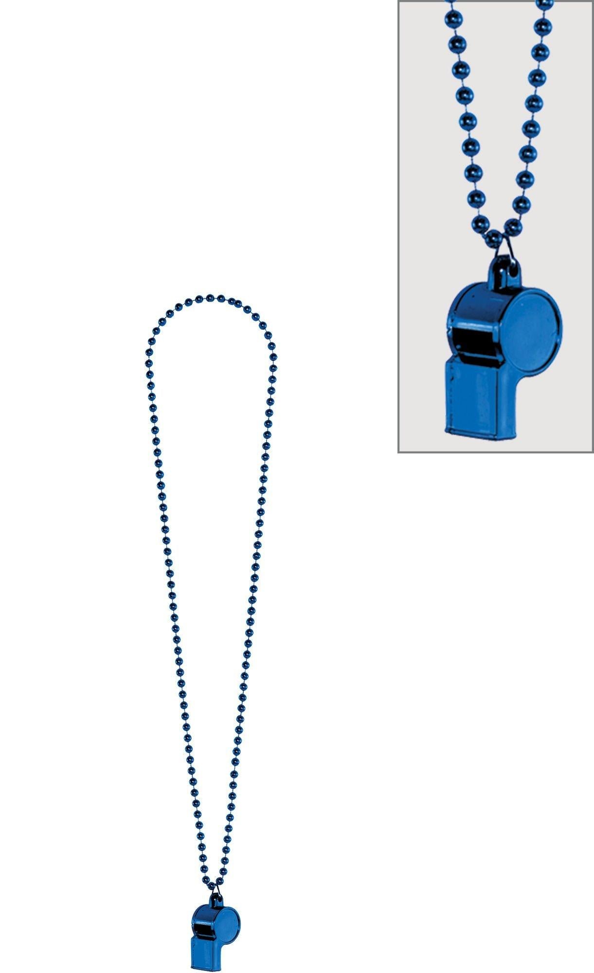 Party Beads with Whistle. Assorted Colors