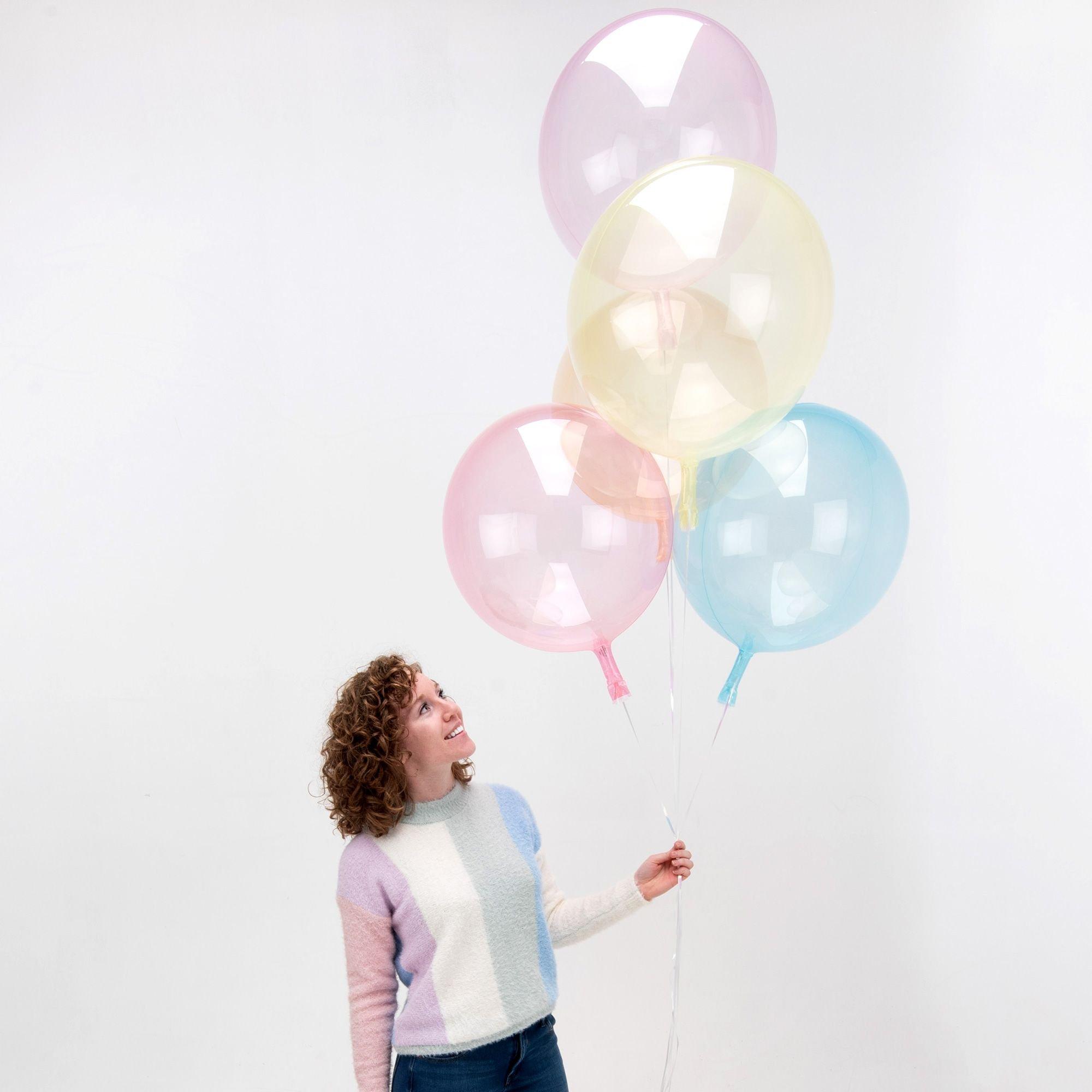 Clear Plastic Balloon. 18in - Crystal Clearz. Assorted Colors - Image 5