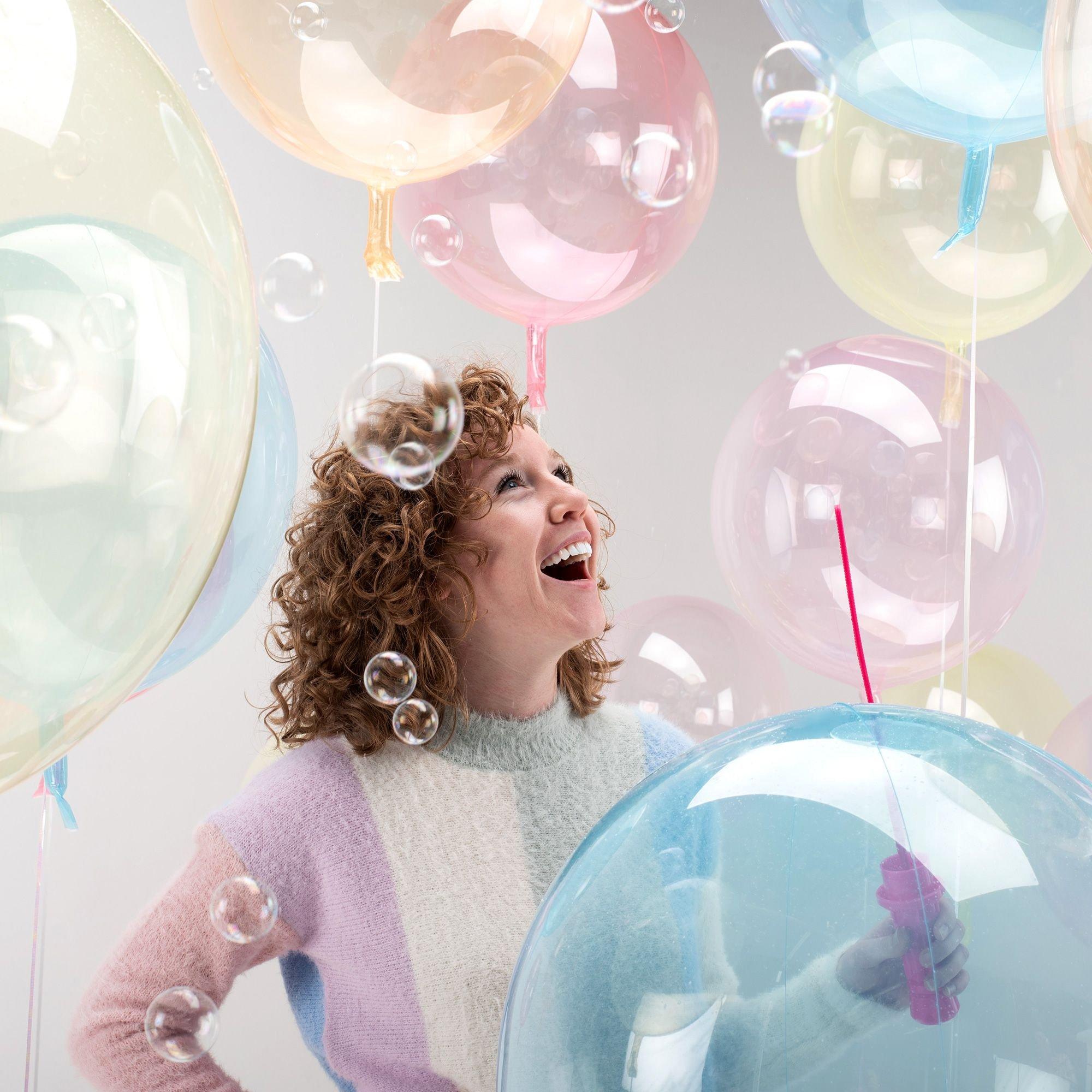 Clear Plastic Balloon. 18in - Crystal Clearz. Assorted Colors - Image 17