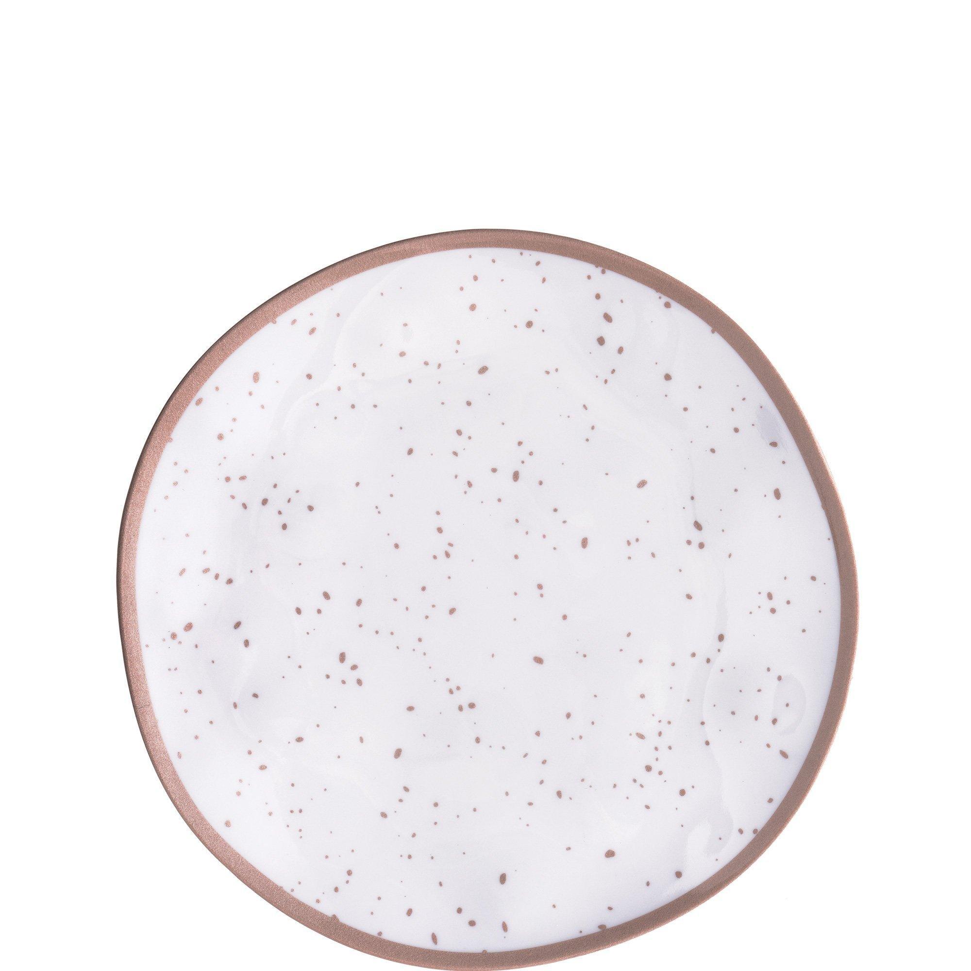 White With Speckles Melamine Dessert Plate. 6.25in. Assorted Colors - Image 4