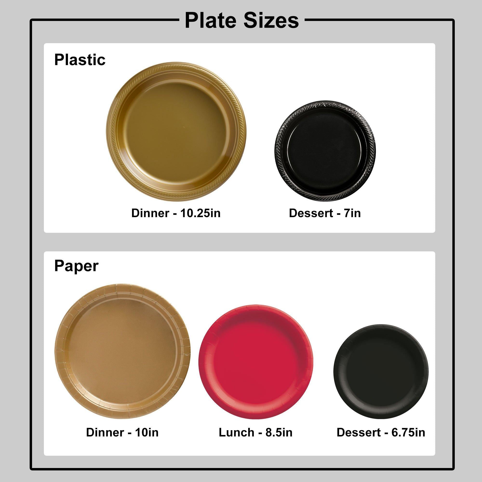 Extra Sturdy Paper Lunch Plates. 8.5in. Assorted Colors. Multiple Counts - Image 17