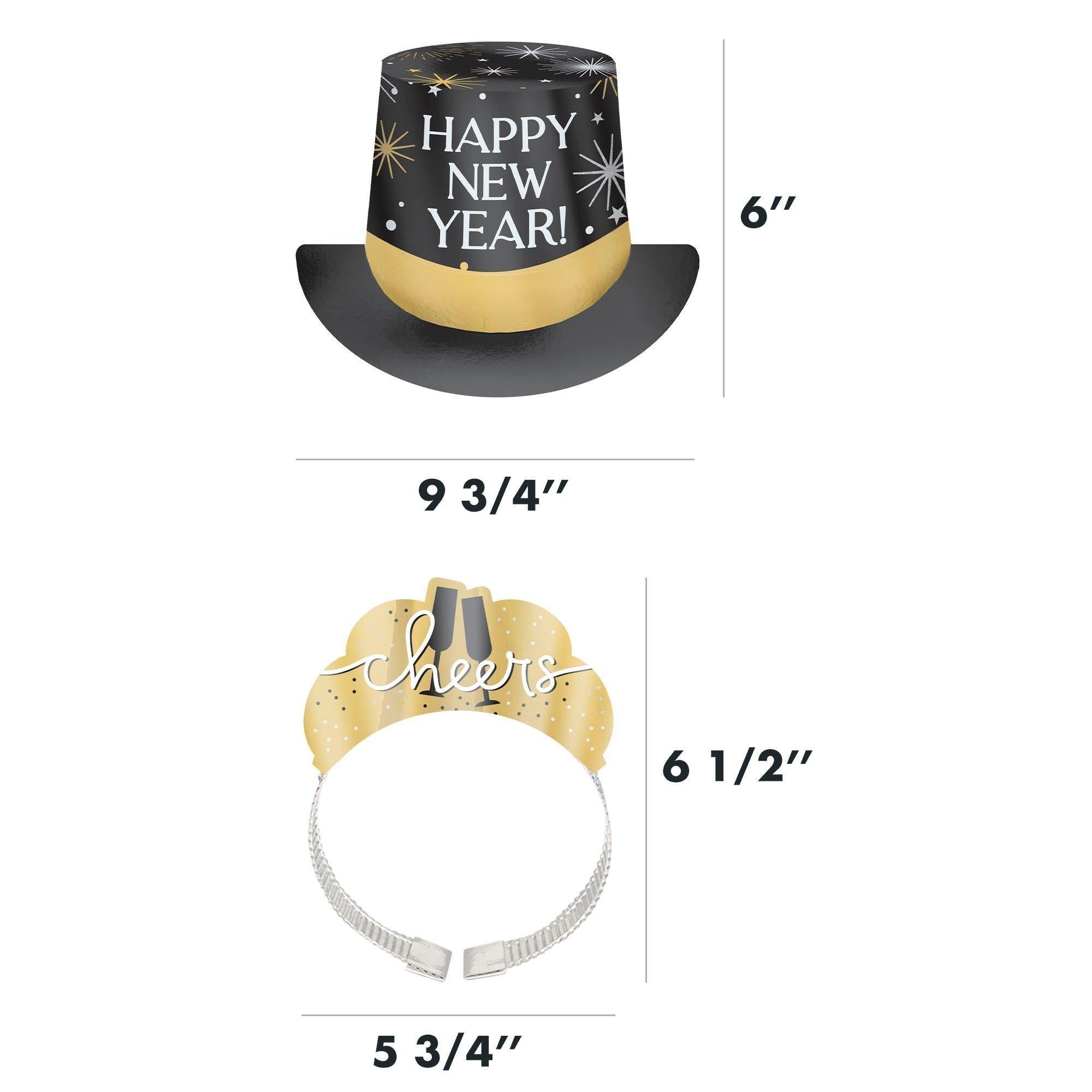 Black. Silver. Gold New Year's Eve Party Kit. Multiple Counts - Image 11
