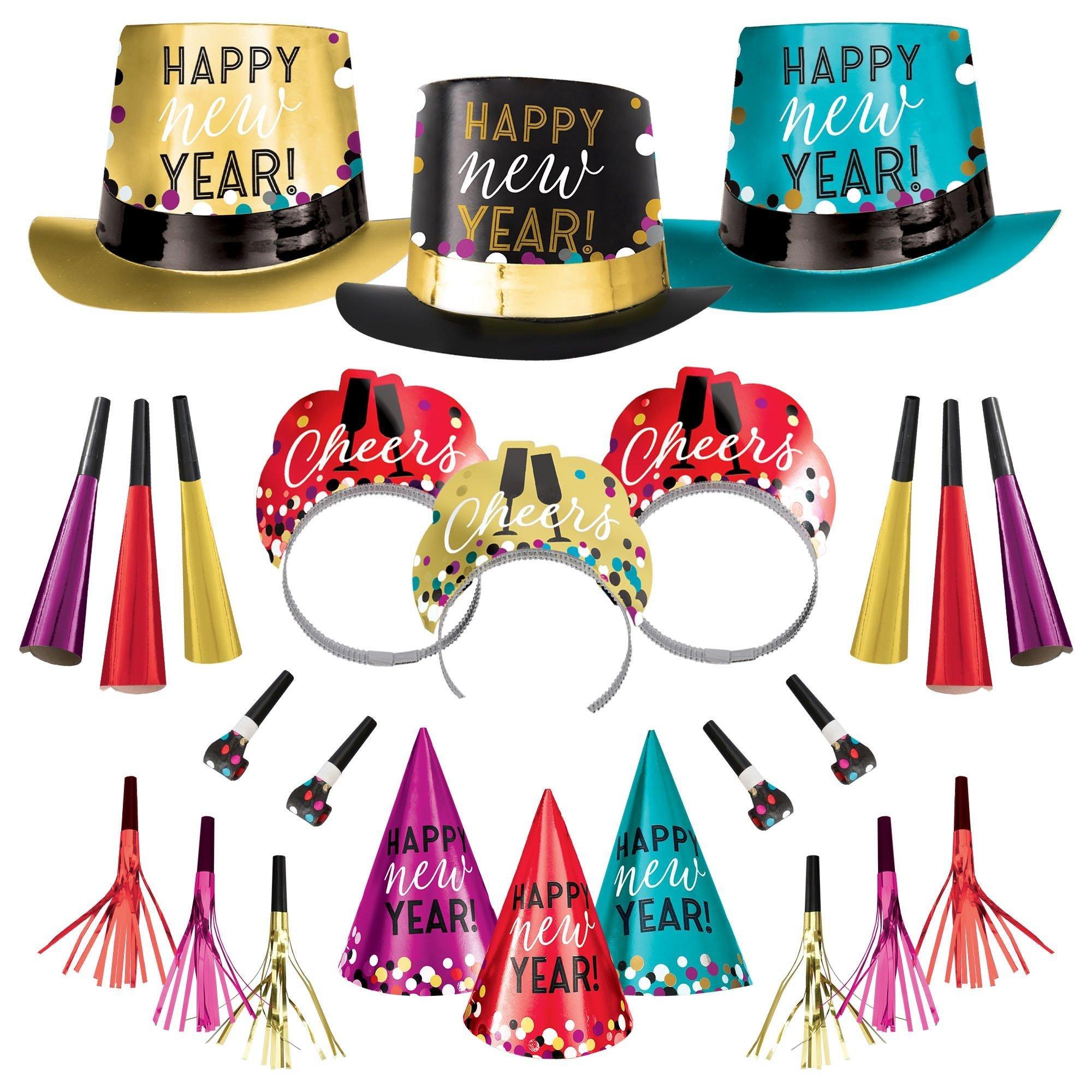 Colorful Confetti New Year's Eve Party Kit. Multiple Counts - Image 30